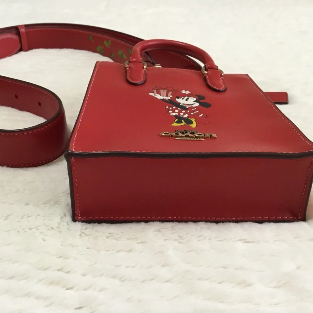 Coach And Disney Bags Disney X Coach North South Mini Tote With Minnie Mouse